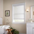 White Cordless Faux Wood Blind Y3171