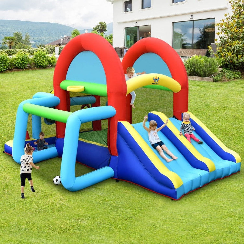 Inflatable Jumping Castle Bounce House with Dual Slides R295357