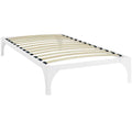White Twin Platform Bed S37860