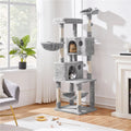 73''H Multilevel Cat Tree with 2 Condos & Scratching Posts P78771