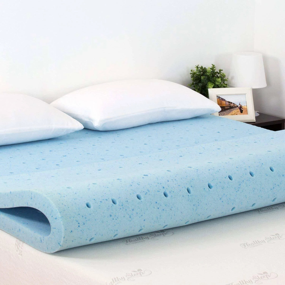 Queen Gel-Infused Foam Mattress Topper X82077