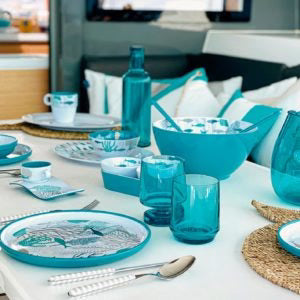 6 Pcs Turquoise Wine Cup Set Z9605