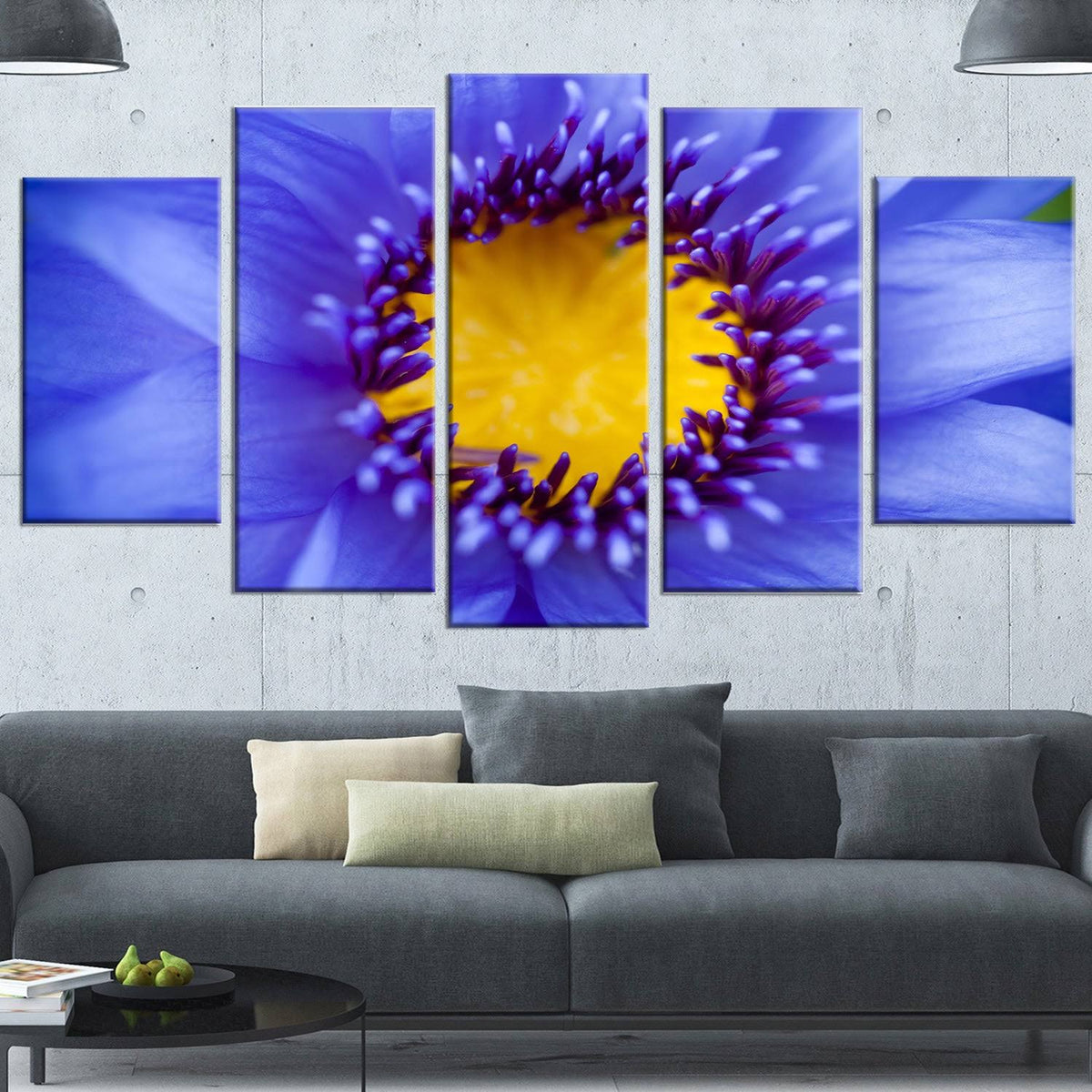 5 Piece Graphic Art on Wrapped Canvas Set S164