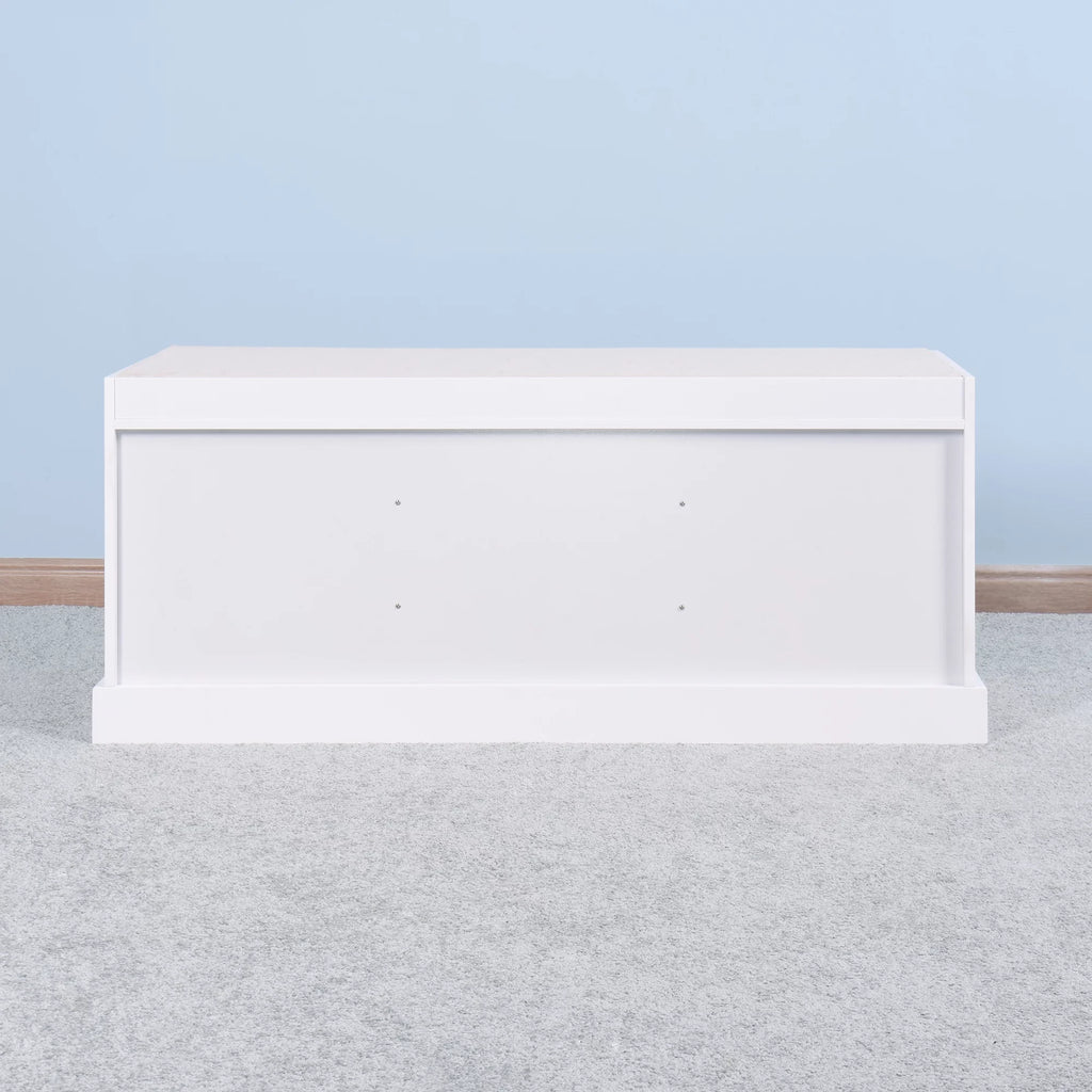 White Storage Bench with 2 Drawers G11462