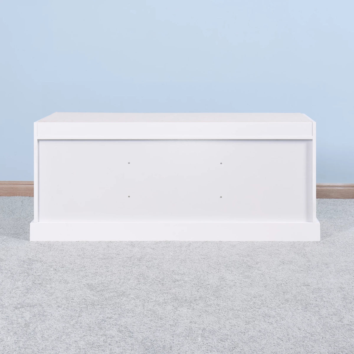 White Storage Bench with 2 Drawers G11462