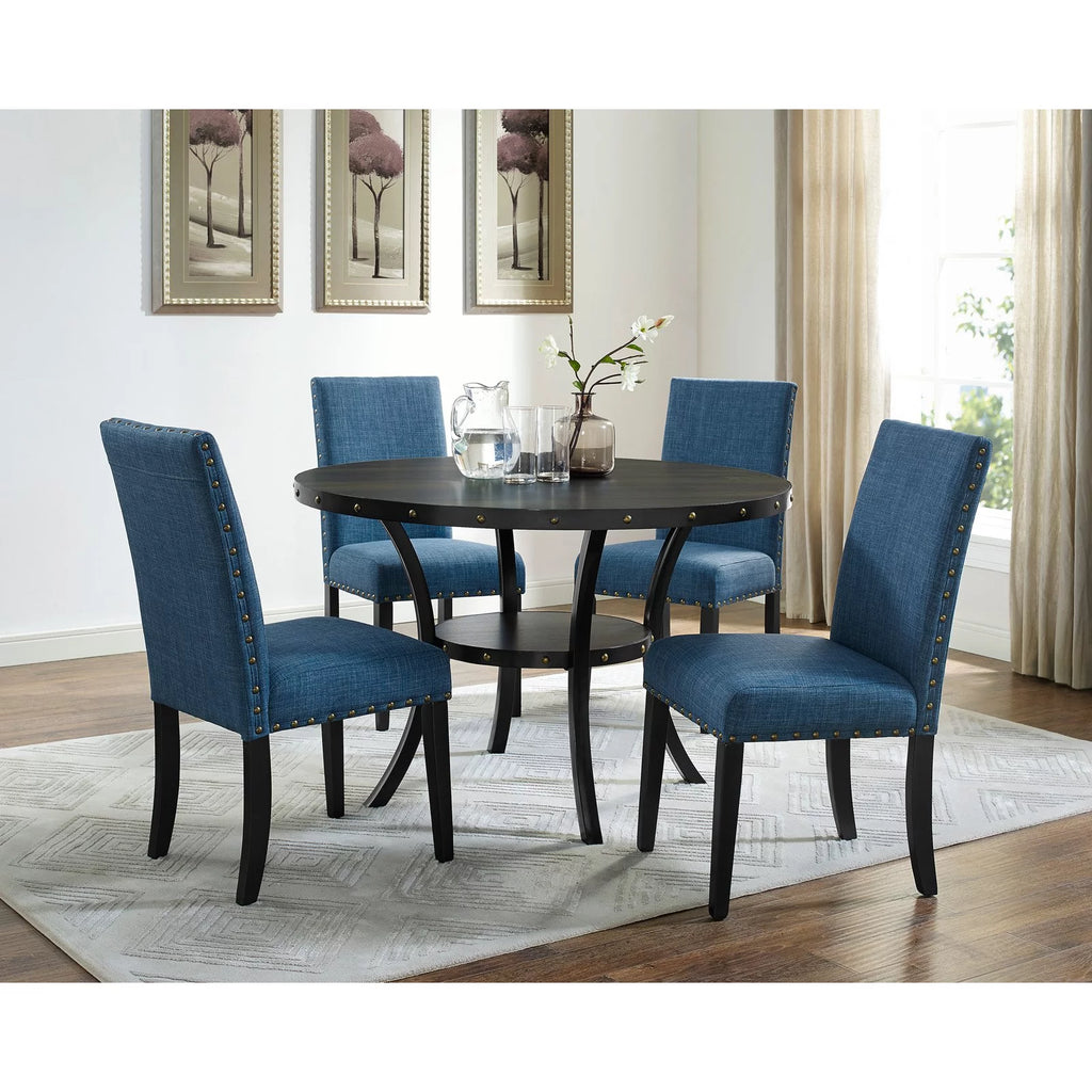 5 Piece Wooden Dining Table Set F456