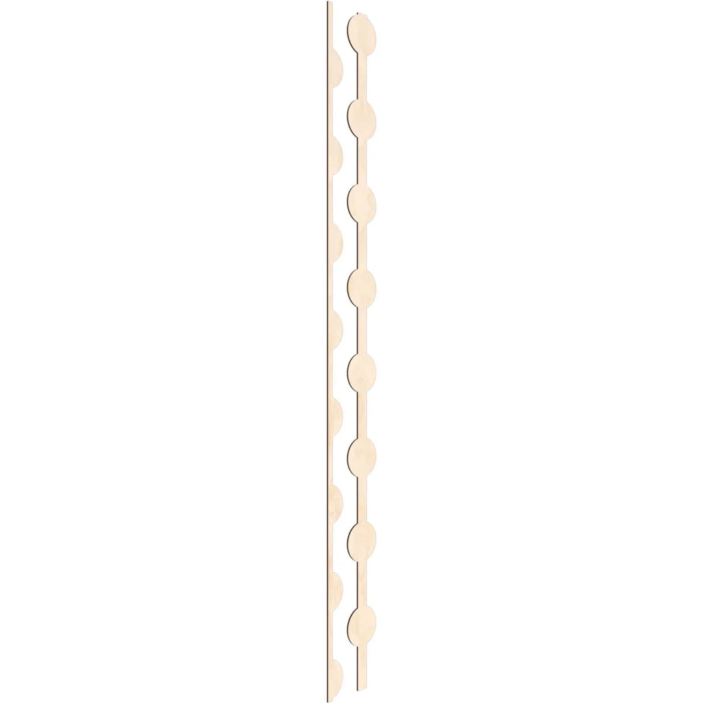 Adjustable Wood Decorative Slat Wall Panel Kit, Birch L953962