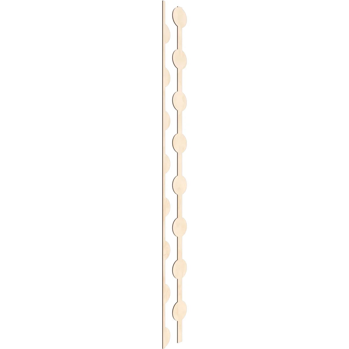 Adjustable Wood Decorative Slat Wall Panel Kit, Birch L953962
