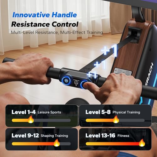 Electromagnetic Rowing Machine with 16-Level Resistance J27492