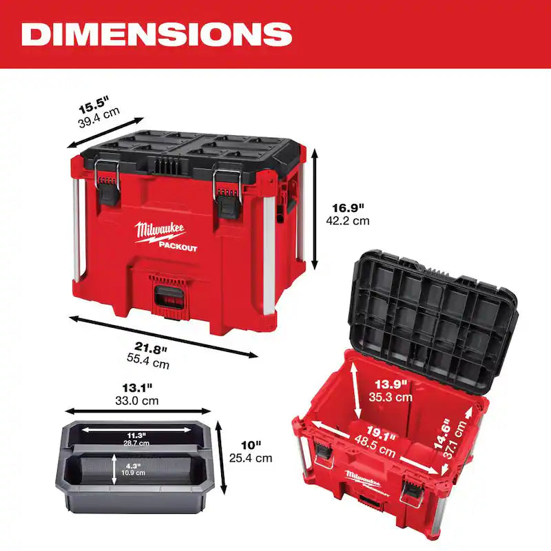 22 in. XL Tool Box and 19 in. Tool Tray N746538