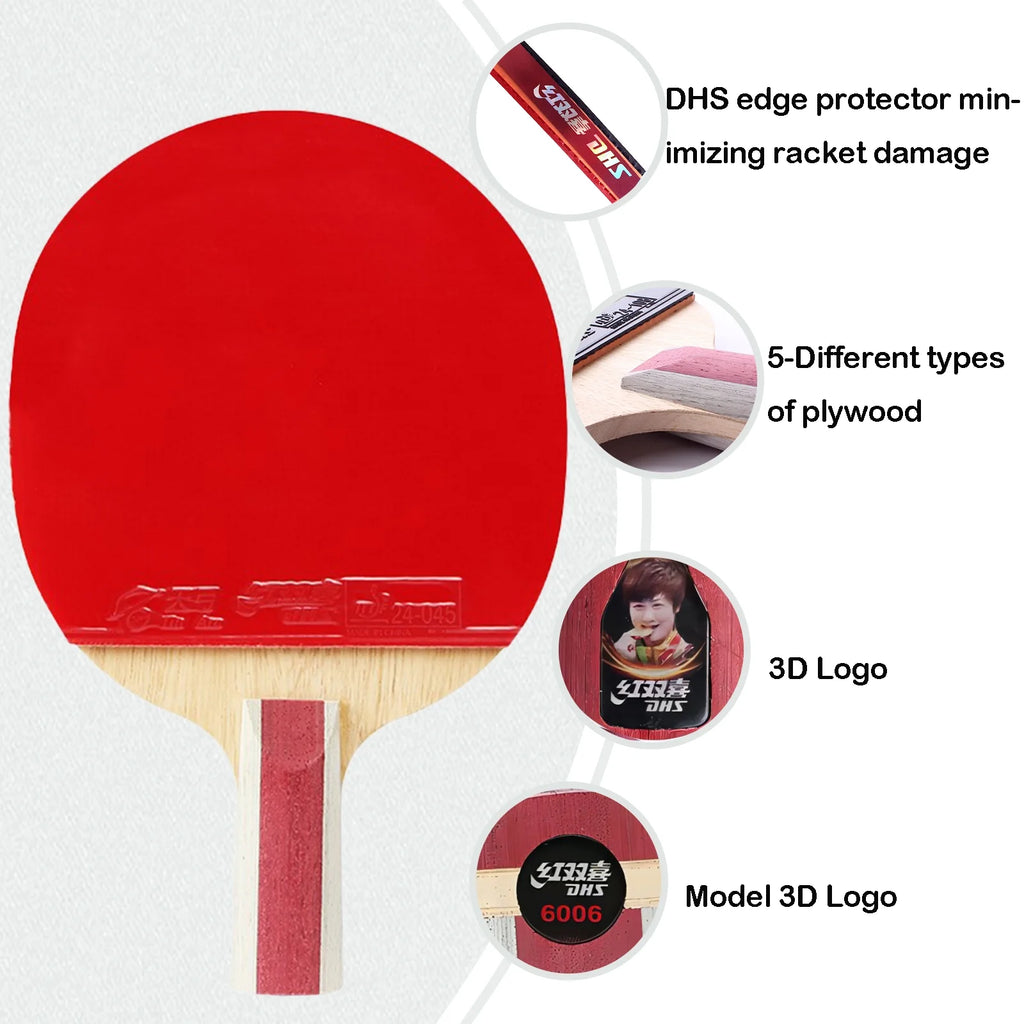 ITTF Approved Table Tennis Racket with Carrying Case V806687