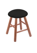 Oak Vanity Stool with Espresso Seat Y449