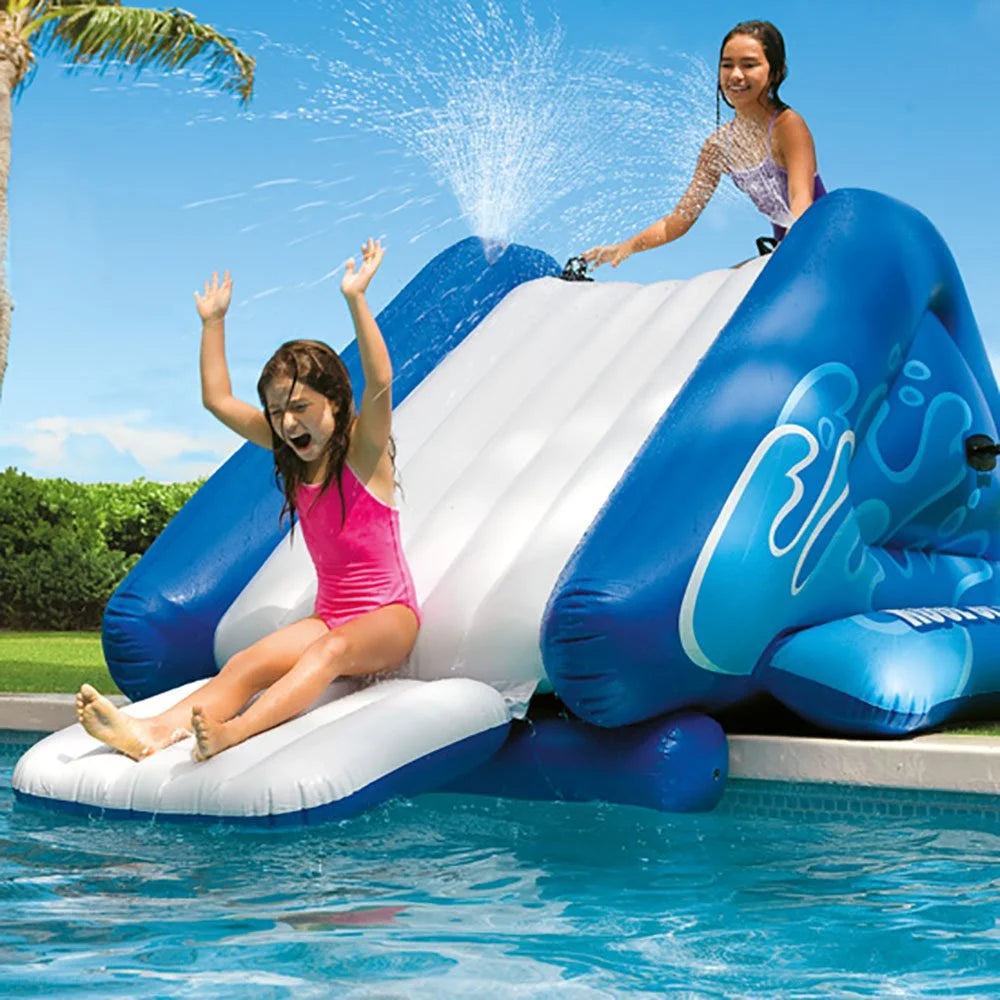 Red Inflatable Pool Water Slide, Blue Inflatable Pool Water Slide U6919