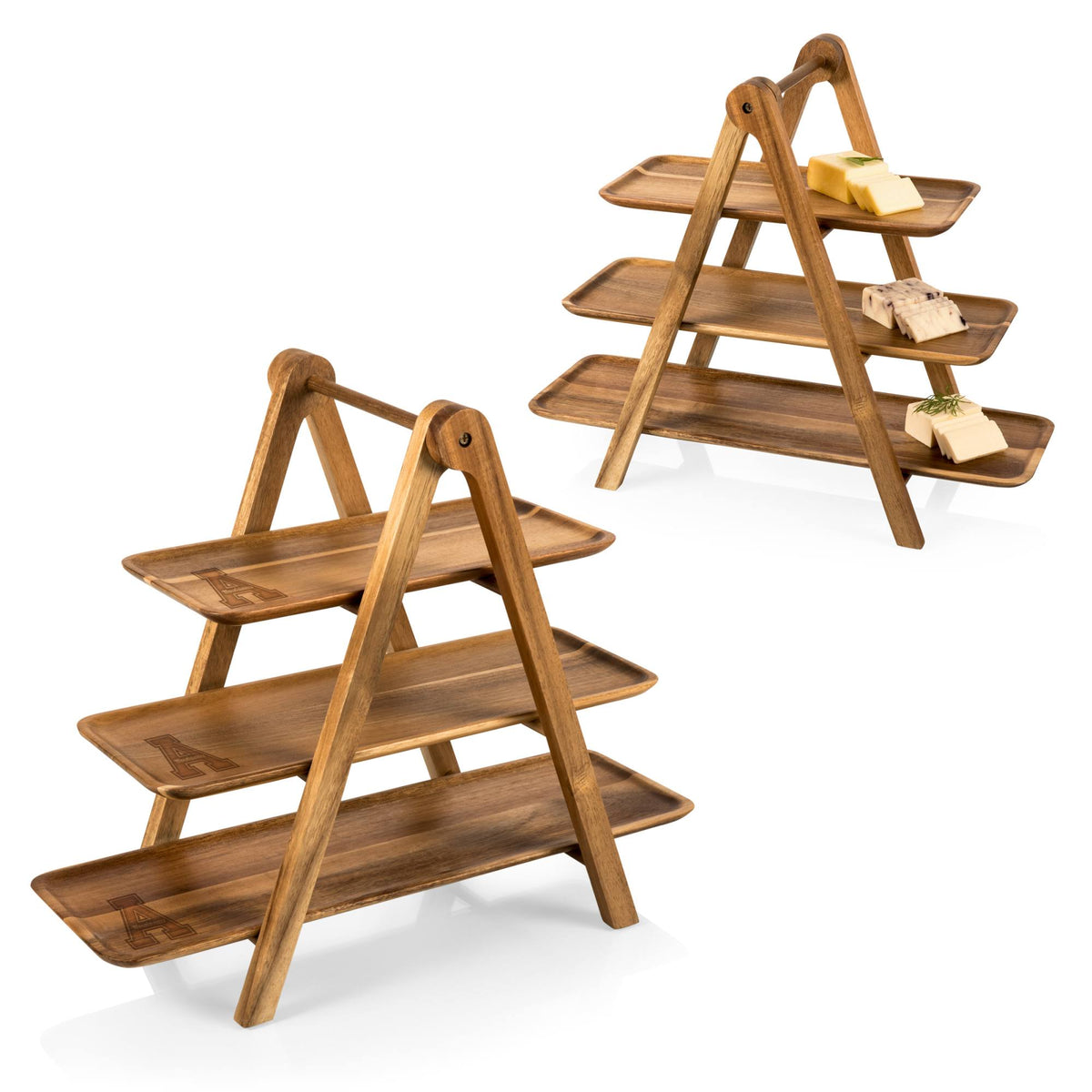 3 Tiered Acacia Wood Serving Station V769424