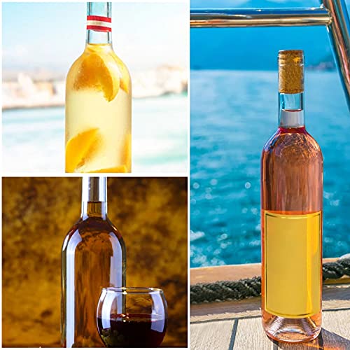 12 Pack 500 ml Clear Glass Bottles with Cork Lids Z548891