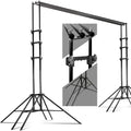 10 x 8.5 ft Photography Backdrop Support System with Carry Case, 6 Legs Support Stands, Max 10ft. Cross Bar R77414