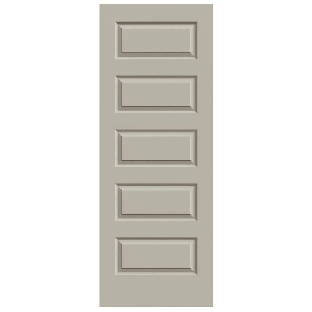 30 in. x 80 in. Desert Sand Painted Molded Composite MDF Interior Door Slab P728507