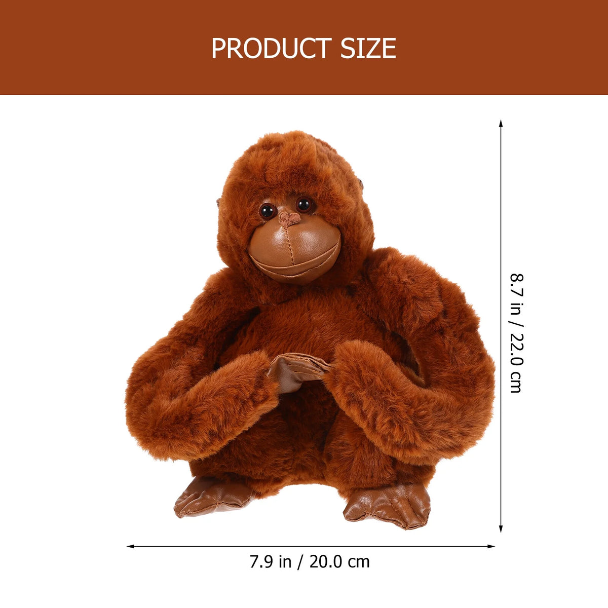 Large Plush Gorilla Stuffed Doll Q15436