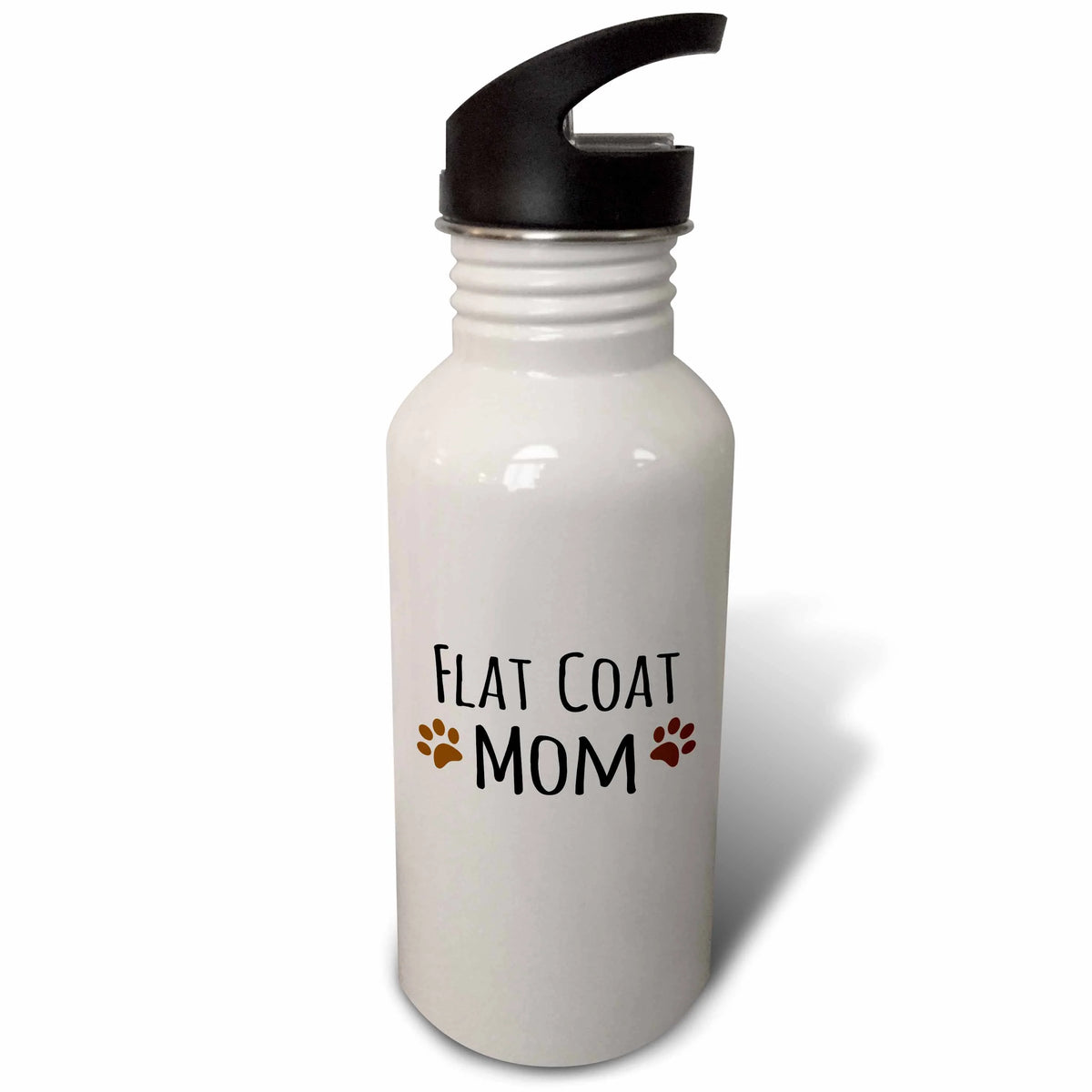Brown Muddy Paw Prints 21 oz Sports Water Bottle S133