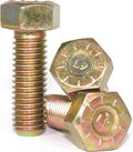3/8-24 x 4 L9 Hex Cap Screw Yellow Zinc Plated (50) A2478