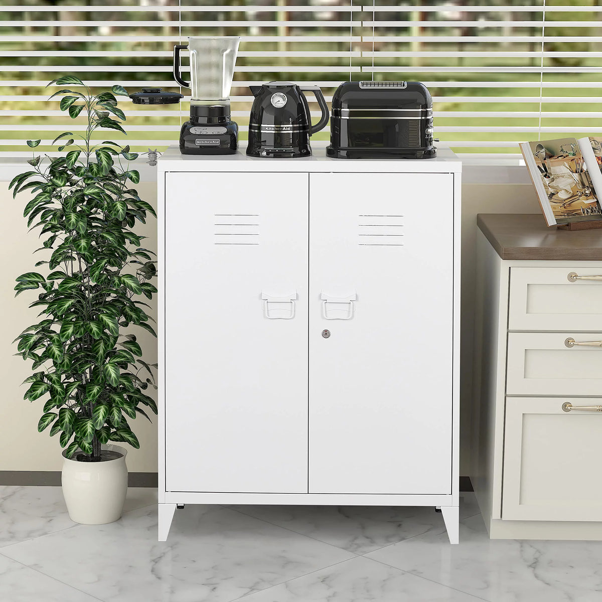 Metal Locker with 2 Doors Y8200