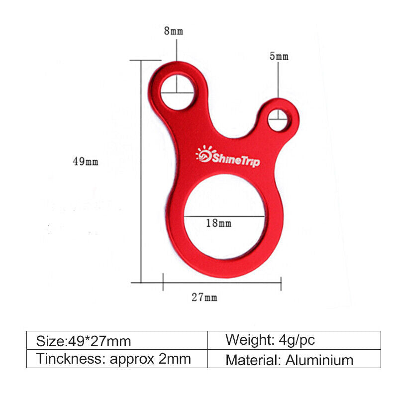 3 Hole Aluminium Alloy Tent Tensioner Cords E743