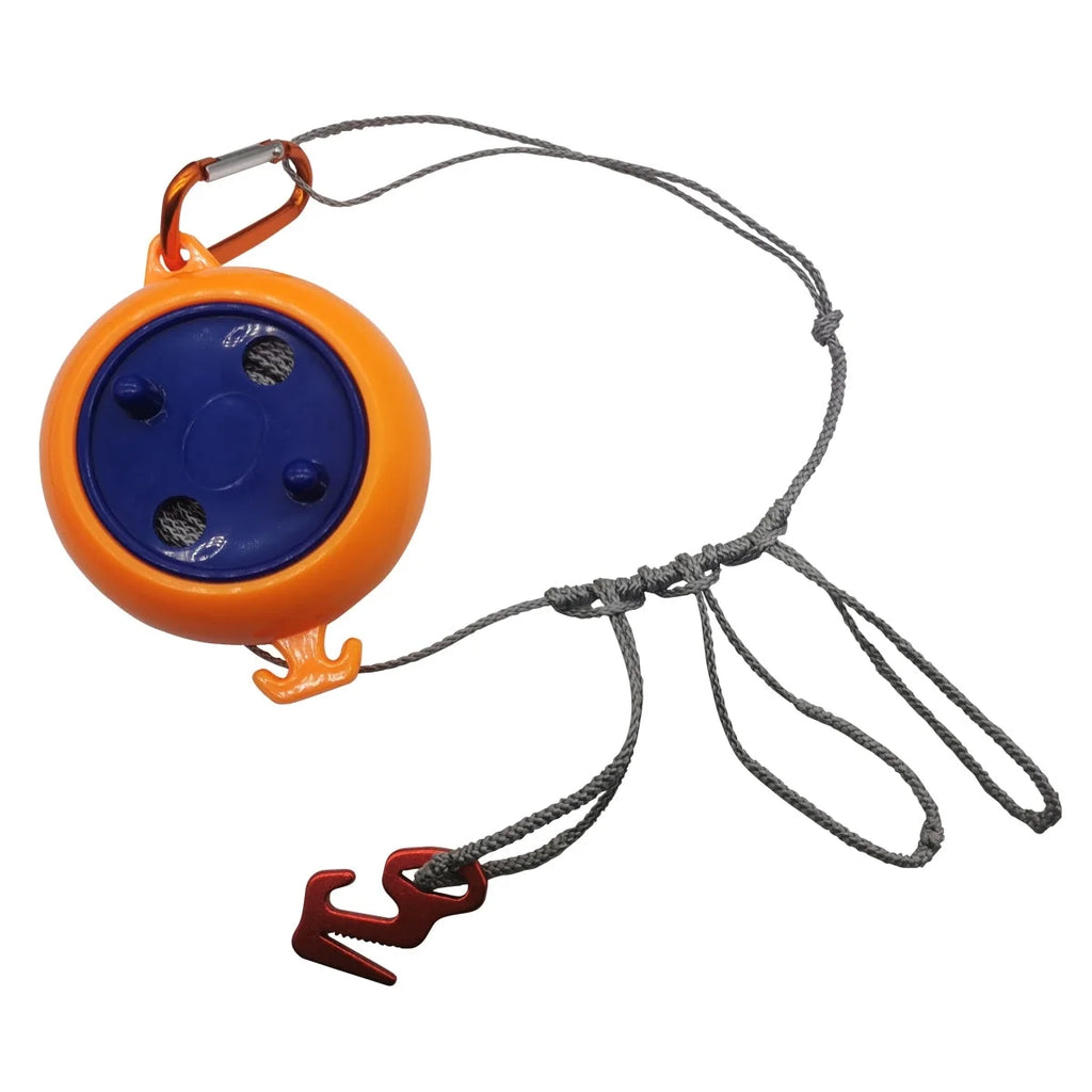 Gray HMWPE Tent Guyline Rope with Mini Reel A4966