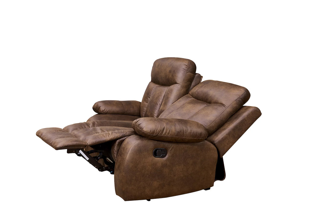 Microfiber Reclining Sofa and Loveseat E6380