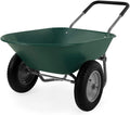 Green Dual-Wheel Wheelbarrow Garden Cart M721707