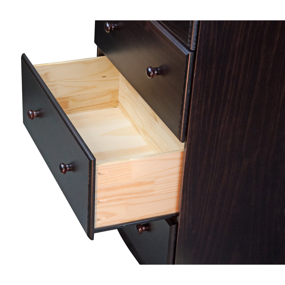 100% Solid Wood 5 Drawer Chest with Lock C64555
